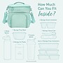 bentgo Prep Deluxe Insulated Multimeal Bag, 5-Compartment, Coastal Aqua (BGPRPBAG-CA)~#|#~26A4CBBE-788F-4301-B4052F7CB6586312_sc7