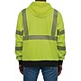 Ergodyne GloWear 8318BK High Visibility Long Sleeve Black Bottom Hooded Zip-Up Sweatshirt, ANSI Type R Class 3, Lime, 3XL~#|#~26A9C4A4-B0EC-4C64-AD6837FE5298A794_sc7