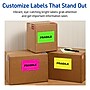 Avery Laser Shipping Labels, 5 1/2" x 8 1/2", Neon Pink, 200 Labels/Box (5948)~#|#~26AAFFF1-583B-4CF7-BC0B31A610257109_sc7
