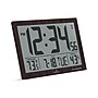 Marathon Slim Digital Wall Clock, Brown (CL030062WD)~#|#~26AC4EE1-36B1-4245-B8D5DD9B7EAD2AE4_sc7