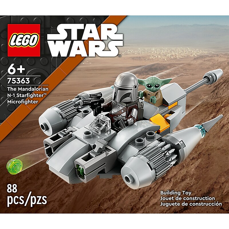 LEGO Star Wars The Mandalorian N-1 Starfighter Microfighter, 88 Pieces (75363) image 1