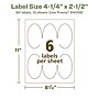 Avery EcoFriendly Laser/Inkjet Oval Multipurpose Labels, 4-1/4" x 2-1/2", White, 60/Pack (94058)~#|#~26BC3E9C-8568-4B1C-B90C22A211DAEA21_sc7