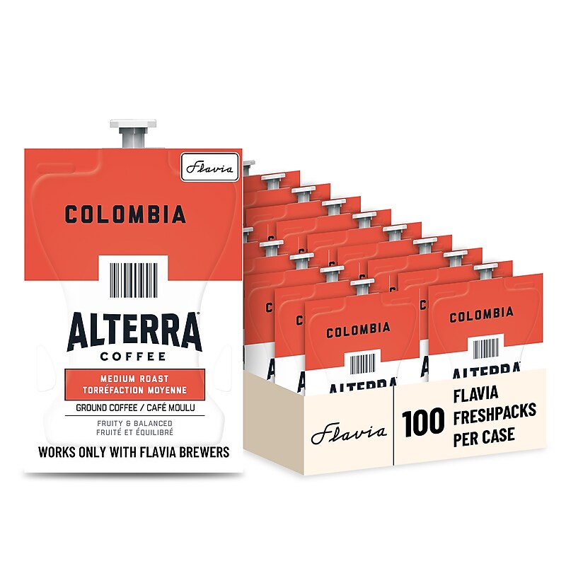 Alterra Colombia Coffee Flavia Freshpacks, Medium Roast, 100/Carton (MDRA180) image 1