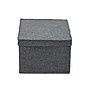 Household Essentials Large Stackable Folding Fabric Storage Bin, 8" x 12"x 15", 24.93 Qt., Gray, 2/Pack (7513-1)~#|#~26C21375-1288-4806-AB4D6D3224FB452D_sc7