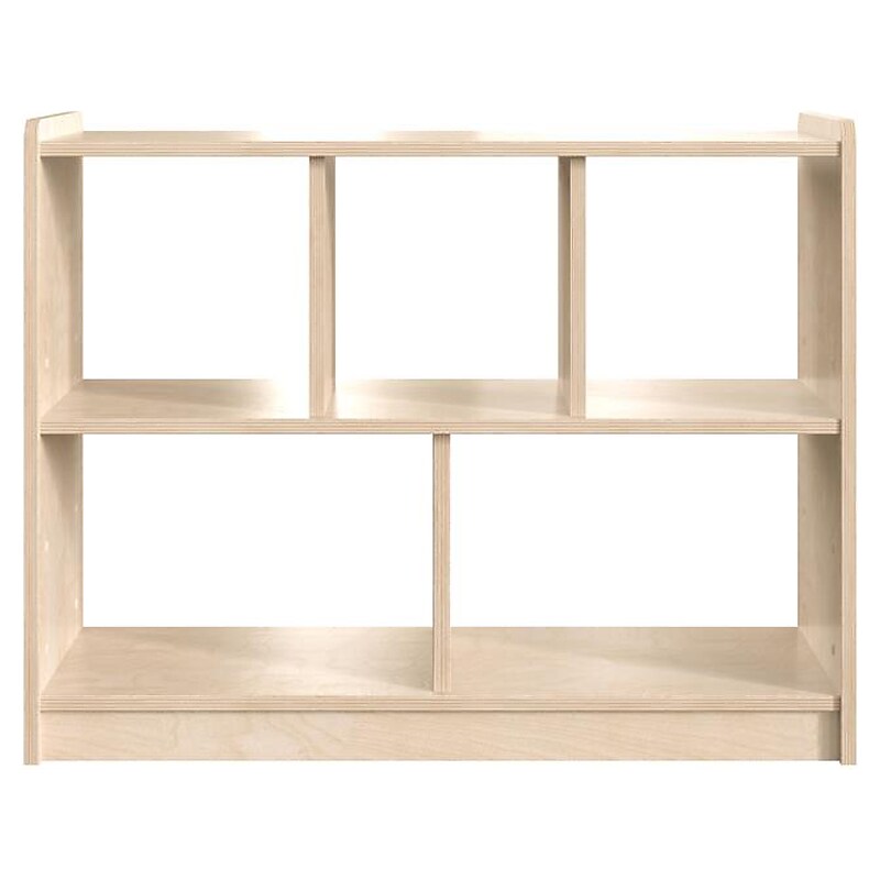 Flash Furniture Bright Beginnings 5-Section Modular Storage Unit, 24.5"H x 31.5"W x 11.75"D, Brown (MK-KE23940-GG) image 1