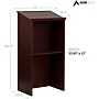 AdirOffice 46" Speaker Podium Lectern, Mahogany (661-01-BLK-PKG)~#|#~26CC41FC-83A9-40BD-BAAEFD840B5C15FF_sc7