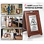 Alpine Industries Wet Floor Sign, 24" x 15", Rubber Wood/Stainless Steel (499-SSB)~#|#~26CDC3FE-6E8C-4FF9-B4BB03AC16AC7054_sc7