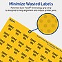 Avery Laser/Inkjet Square Multipurpose Labels, 0.75" x 0.75", Bright Yellow, 6400/Box (94102)~#|#~26D255FC-EC53-4422-B0F911BB82DC3B87_sc7
