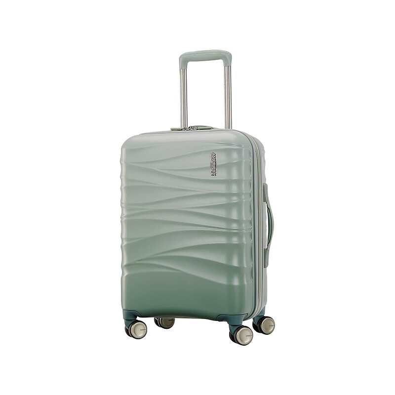 American Tourister Cascade 22" Hardside Carry-On Suitcase, 4-Wheeled Spinner, Sage Green  (143244-2017) image 1