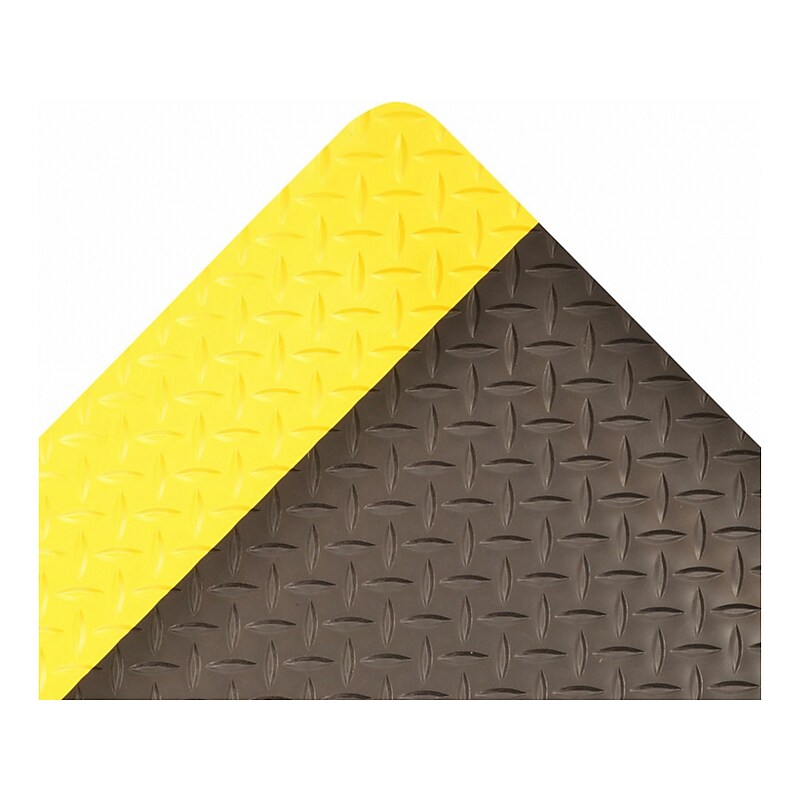 NoTrax Saddle Trax Anti-Fatigue Mat, 36" x 24", Black/Yellow (979S0023YB) image 1