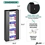 AdirMed Quad Box Vertical Glove Dispenser, Acrylic, Black, 2/Pack (902-04-BLK-2PK)~#|#~26D947DB-720A-4054-B64F88EA63D8B0C2_sc7