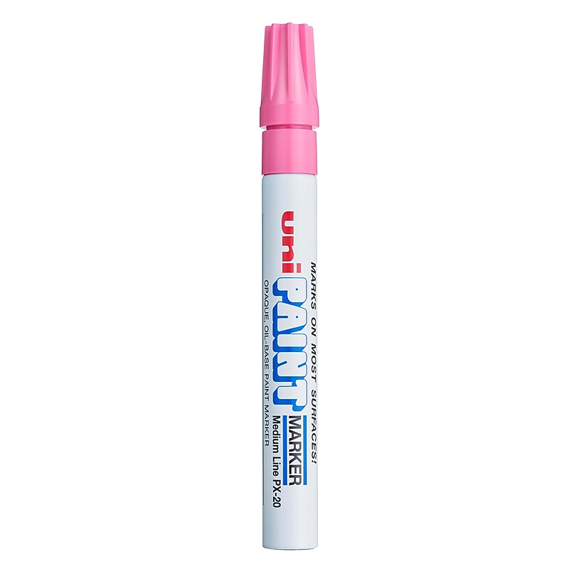 uni PAINT PX-20 Oil-Based Marker, Medium Tip, Pink (63611) image 1