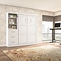 Bestar Pur Space-Saving Murphy Bed and Shelving Unit with Drawers, White (26868-17)~#|#~26DD0C74-A1AE-4DF8-86DCF6124A571E2B_sc7