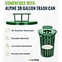 Alpine Industries Metal Outdoor Rain Bonnet Lid for 38-Gallon Waste Receptacle, Green (479-38-A-GRN)~#|#~26DDE0B2-9216-4E73-94BD912248D42A4D_sc7