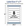 Avery TrueBlock Laser/Inkjet Rectangle Multipurpose Labels, 1" x 7", White, 400/Box (94225)~#|#~26E3E0A5-9032-4F85-842866BA3DAF60A1_sc7