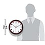Infinity Instruments Lux Wall Clock, Plastic/Glass, 12" (14917BK-R3140)~#|#~26E52C66-49FF-42A8-BBC2C6FB746976B4_sc7