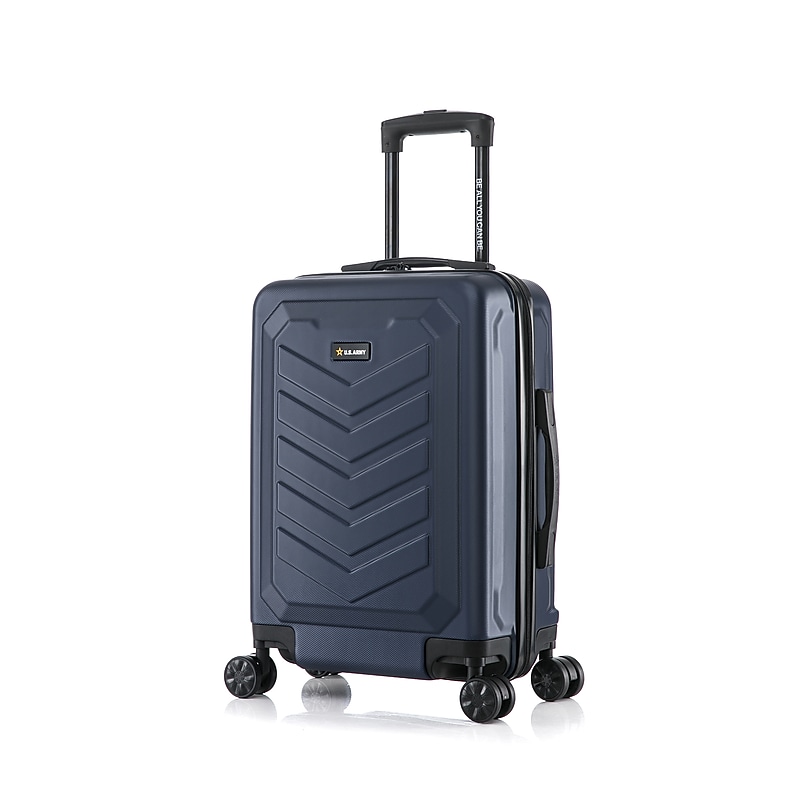 US Army FOX 20" Hardside Carry-On Suitcase, 4-Wheeled Spinner, TSA Checkpoint Friendly, Navy Blue (USLFOX00S-BLU) image 1