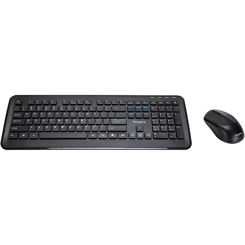 Targus KM610 Wireless Ergonomic Gaming Keyboard and Optical Mouse Combo, Black (AKM610BT) image 1