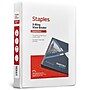 Staples Mini 1" 3-Ring View Binder, White (55408/26457)~#|#~26F4EB4F-6CFA-426C-8F4537A622F7DFE8_sc7