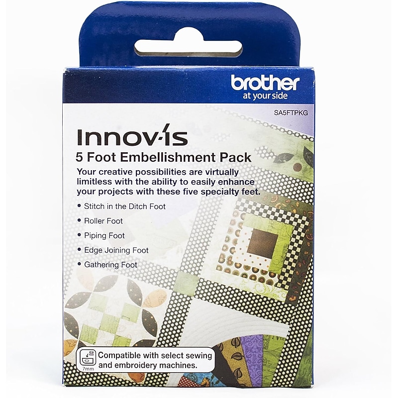 Brother Specialty Sewing Feet, 5-Foot Embellishment Pack (SA5FTPKG) image 1