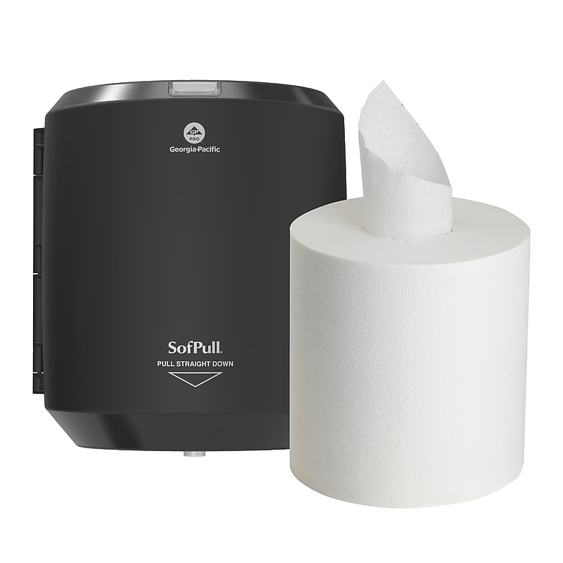 Georgia-Pacific SofPull Paper Towel Dispenser Kit, Black (58206B) image 1