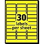 Avery Sure Feed Laser Address Labels, 1" x 2 5/8", Neon Yellow, 750 Labels/Pack (5972)~#|#~26FD289F-B476-4545-B4DC8C433567C0AE_sc7