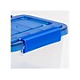 Iris WeatherPro 6.5 qt. Latch Lid Storage Bin, Clear/Blue (500198)~#|#~2702B3EB-D213-449D-8A4D27772F258E62_sc7