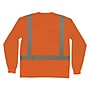 Ergodyne GloWear 8284 High Visibility Long Sleeve T-Shirt, ANSI Type R Class 2, Orange, 4XL (21918)~#|#~2704D26E-41AD-43FF-82BDEEB552641F7A_sc7