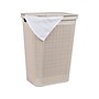 Mind Reader 15.85-Gallon Hamper with Lid, Plastic, Ivory (60FABHAMP-IVO)~#|#~27056BB5-FD7A-4DA9-999CEA62111A3068_sc7