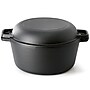 MegaChef Cast Iron 5 Qt. 2-in-1 Dutch Oven, Black (935121252M)~#|#~27071331-F0EE-4526-9A1932ECD51D3EE1_sc7