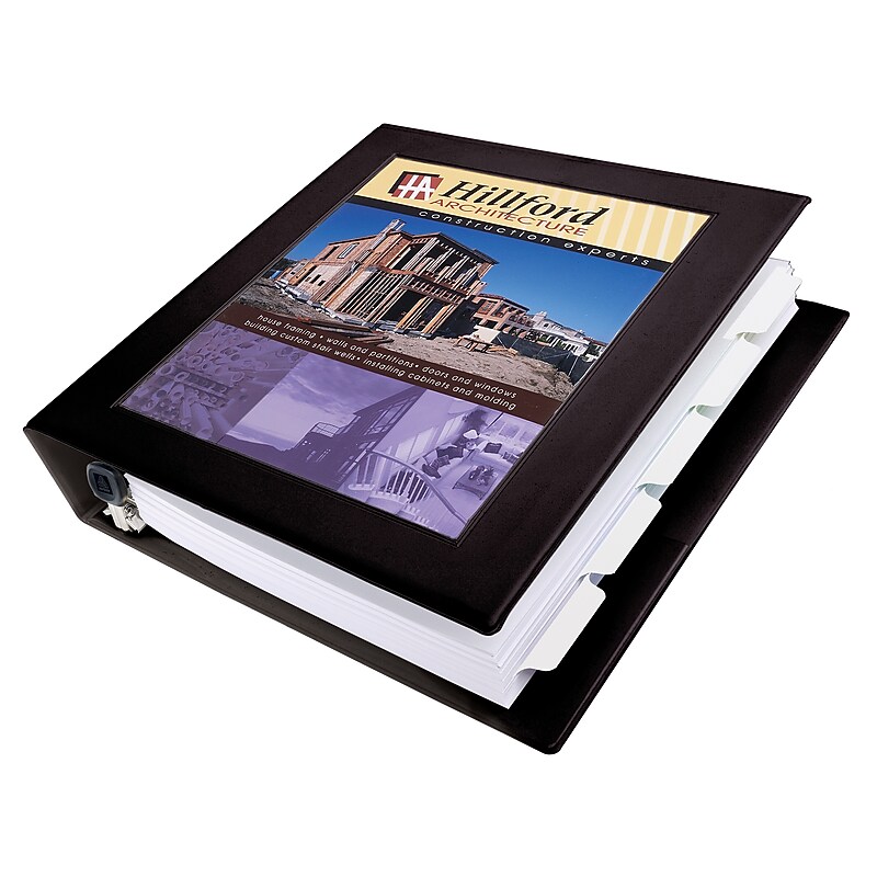 Avery Heavy Duty 1 1/2" 3-Ring Framed View Binders, One Touch EZD Ring, Black (68058) image 1