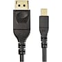 StarTech.com 6.6ft Mini DisplayPort (mDP) to DisplayPort (DP) Cable Adapter, 8K 60Hz Audio/Video Cord, M/M, Black (DP14MDPMM2MB)~#|#~270C2194-2ADA-4CC4-A88C40C5110AC3B5_sc7