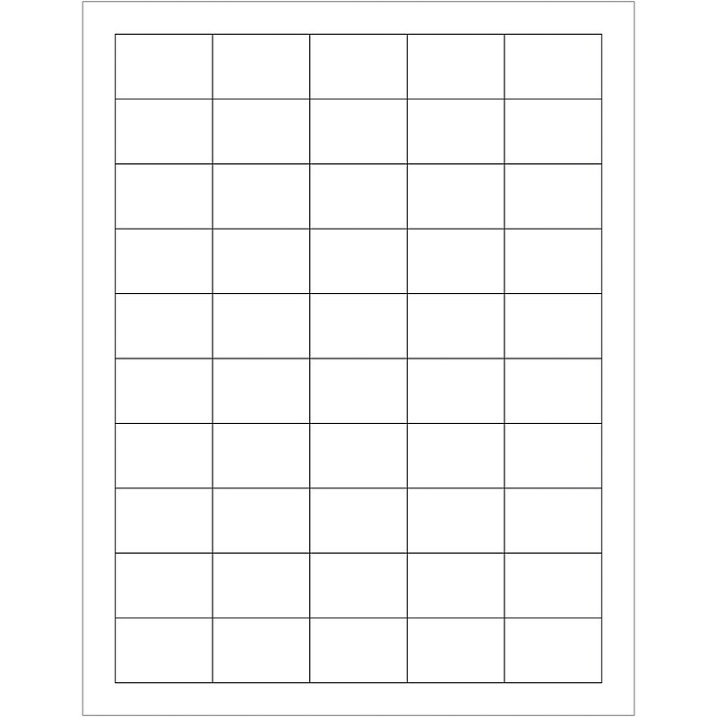 Tape Logic Laser Labels, Rectangle, 1" x 1 1/2", White, 5000/Case (LL107) image 1