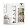 Simple Designs 62.5" Matte Gray Floor Lamp with Cylindrical Shade (LF2010-GRY)~#|#~270C9B69-9BBC-4520-ABC2DE2D6D4D311C_sc7