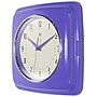 Infinity Instruments Square Retro Periwinkle Wall Clock, 9.25" (13228VP-4103)~#|#~271A28CC-10DF-4907-B381075A5DB3B84D_sc7