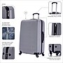 InUSA Royal 28" Hardside Suitcase, 4-Wheeled Spinner, TSA Checkpoint Friendly, Silver (IUROY00L-SIL)~#|#~271B3426-3B90-49C8-A620599184DFB1D1_sc7