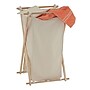 Household Essentials X‑Frame Wood Laundry Hamper with Folding Beech Frame and Washable Cream Poly‑Cotton Bag (HH6785-1)~#|#~271C1048-4A70-48CF-B3AF25A8CF42F148_sc7