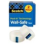 Scotch Wall-Safe Transparent Clear Tape Refill, 0.75" x 22.22 yds., 1" Core, 2 Rolls/Pack (813S2)~#|#~2722A79B-6573-4572-9A21647CDD73405D_sc7