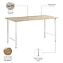 Bush Business Furniture Hustle 60W x 30D Computer Desk with Metal Legs, Natural Elm (HUD160NE)~#|#~27263146-E9B0-4EA3-B7DA25A85309FAAB_sc7