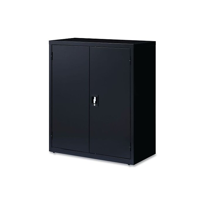 OIF 42 H Steel Storage Cabinet with 3 Shelves Black CM4218BK