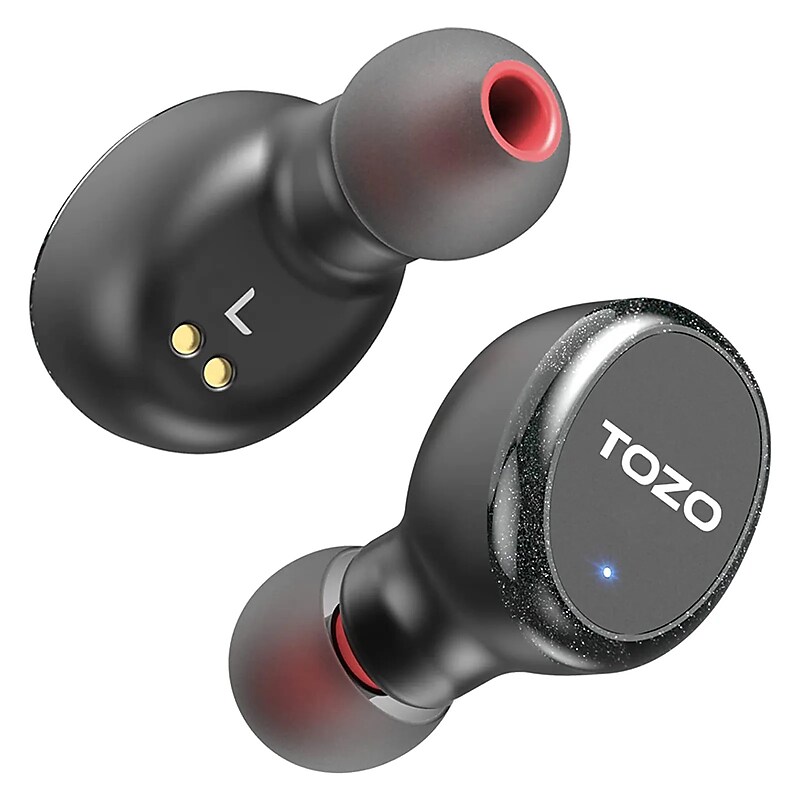 TOZO T10S Wireless Earbuds, Bluetooth, Black (TOZOT10SBLK) image 1