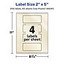 Avery Pearlized Ivory Rectangle Multipurpose Labels, 2" x 5", Ivory, 200/Box (94241)~#|#~2736F4A1-221C-4377-83BD5D4EB1F8EE76_sc7