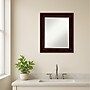 Amanti Art Coffee Bean Brown Frame Wall Mirror, 25.25" x 21.25" (A42674960721)~#|#~273B91BA-2F15-45CE-A5FC04E6FED1293B_sc7