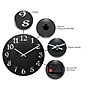 Infinity Instruments Vogue Wall Clock, 12"Dia. (13392BK)~#|#~273BB3F2-D115-4F5E-AF8D549460A6C2E3_sc7