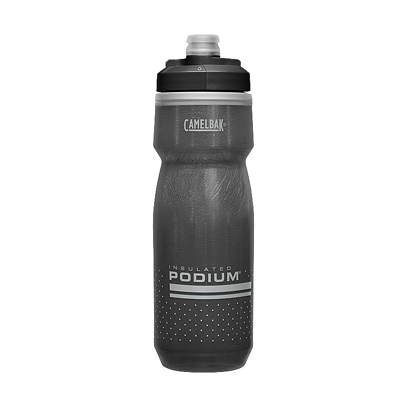 Camelbak Podium Chill Plastic Double Wall Insulated Water Bottle, 21 oz., Black (1874001062) image 1