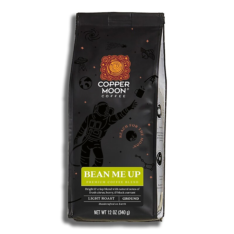 Copper Moon Bean Me Up Ground Coffee, Light Roast, 12 oz. (205333) image 1