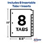 Avery Big Tab Insertable Plastic Divider, 8 Tabs, Multicolor, 1 Set (11901)~#|#~27401B12-C34B-4BA3-BC5D4319F611499F_sc7