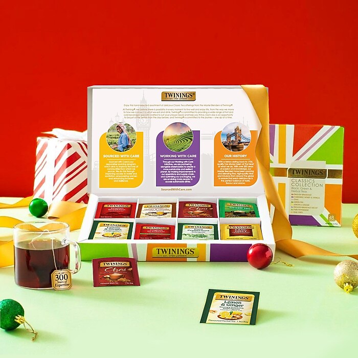 TEA＠　0417 Twinings Classics Collections Gift Box Assorted Tea Bags, 48/Box