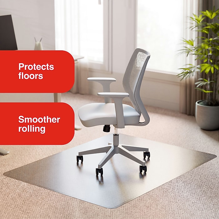 Staples Carpet Chair Mat, 46 x 60