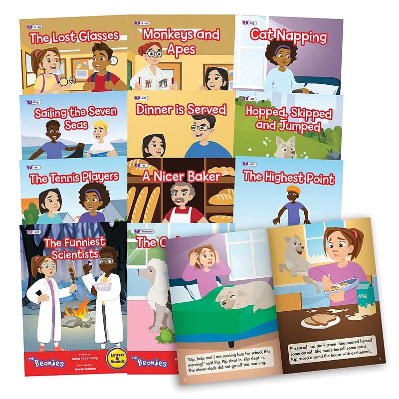 Beanstalk Books The Beanies Hi-Lo Diversity Decodables Phase 6 Set 2, 12/Set (JRLBB157) image 1